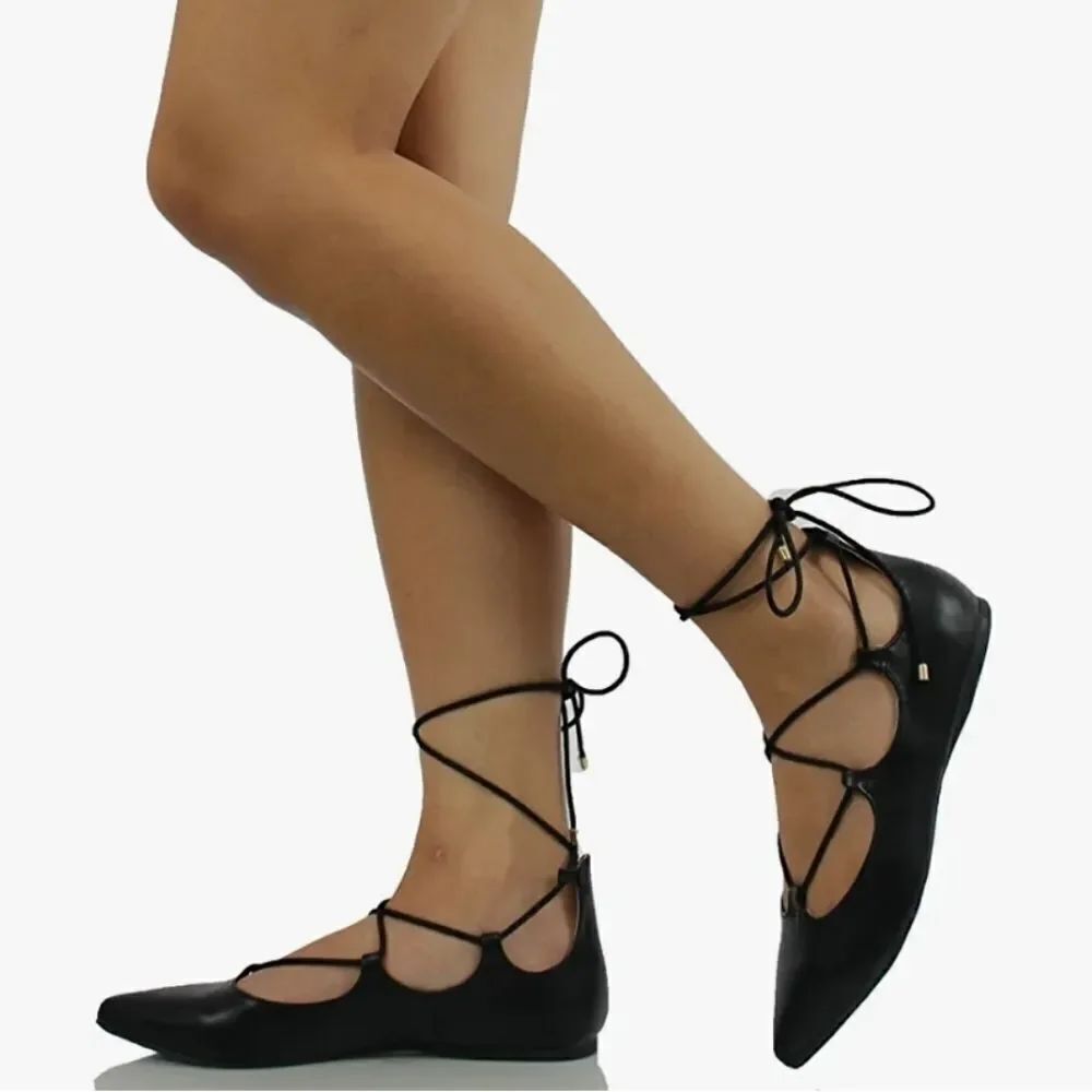 BRAND NEW CITYCLASSIFIED HEAT-S WOMEN"S POINTED TOE FAUX SUEDE FLAT SHOE